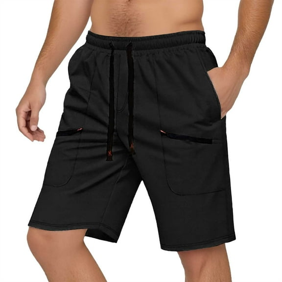 Men's Summer Casual Shorts Lightweight Breathable Athletic Outdoor Sports Comfortable Stretchable Woven Overalls Pants for Men 2025 Summer Casual Loose Fit