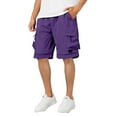 thumbnail image 1 of Men's Summer Casual Shorts Loose Fit Breathable Straight Leg Running Fitness Athletic Comfortable Lightweight Shorts Summer Casual Hiking Pants Elastic Waist, 1 of 5