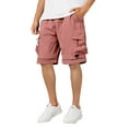 thumbnail image 1 of Men's Summer Casual Shorts Loose Fit Breathable Straight Leg Running Fitness Athletic Comfortable Lightweight Shorts Summer Casual Hiking Pants Elastic Waist, 1 of 5
