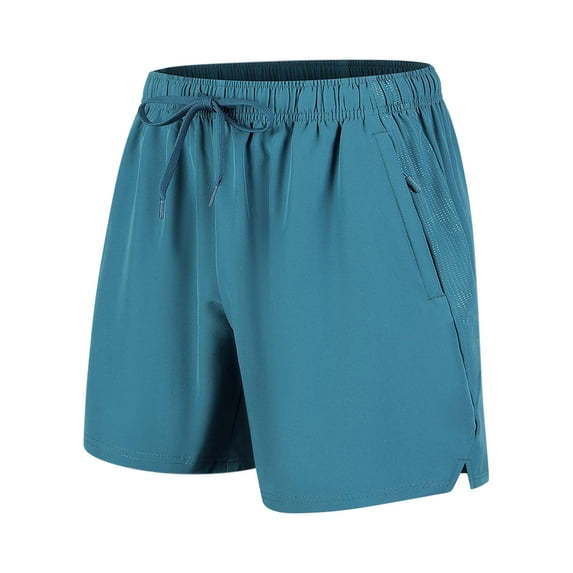 Men's Summer Casual Shorts Quick Dry Lightweight Breathable Solid Color Outdoor Gym Hiking Workout Shorts