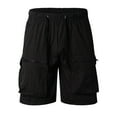 thumbnail image 1 of Men's Summer Casual Shorts Thin Lightweight Breathable Loose Fit Straight Leg Cargo Pants for Outdoor Sports and Daily Wear, 1 of 2