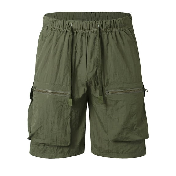 Men's Summer Casual Shorts Thin Lightweight Breathable Loose Fit Straight Leg Cargo Pants for Outdoor Sports and Daily Wear