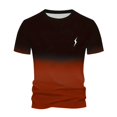 thumbnail image 1 of Men's Summer Casual Sport T-Shirt 3D Digital Print, Gradient Color, Lightweight Flat Cloth, Suitable for Workouts & Errands, 1 of 3