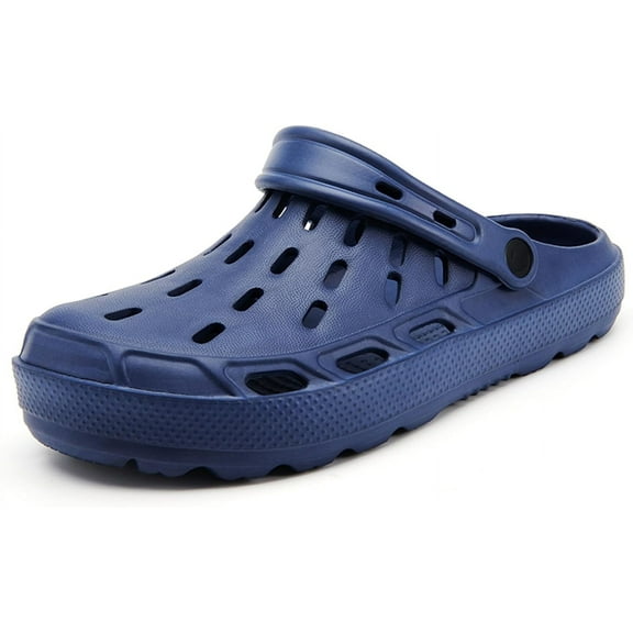 Men's Summer Clog Shoes Classic Mules for Outdoor Breathable Slip-On Sandals Beach & Pool Comfort Garden Footwear