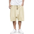 thumbnail image 1 of Men's Summer Fashion Casual Cotton Cropped Pants Loose Low Crotch Harem Pants - Basketball and Fitness Wear, 1 of 5