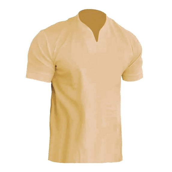 Men's Summer Fashion T Shirt Comfortable Breathable Casual Short Sleeve Tee Stylish Solid Color Contrast Design Top Mens T-Shirts Solid Color Sleeve Casual Crew Neck Basic Tees