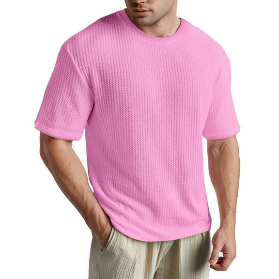 Men's Summer Fashion T Shirts Casual Contrast Design Short Sleeve Tees Comfortable Breathable Blend Stylish Basic Top Men's Oversized Tee Summer Tops Streetwear