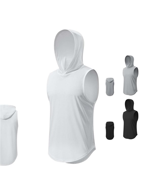 Men's Summer Fitness Loose Fit Sleeveless Dry Vest T Shirt V Neck Men