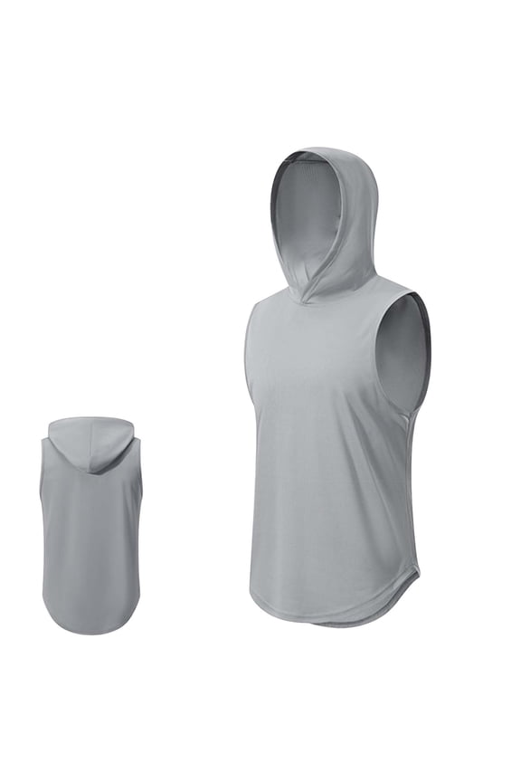 Men's Summer Fitness Vest Loose Fit, Sleeveless, Speed Dry, Bird's-eye Cloth, M XXXL Sizes