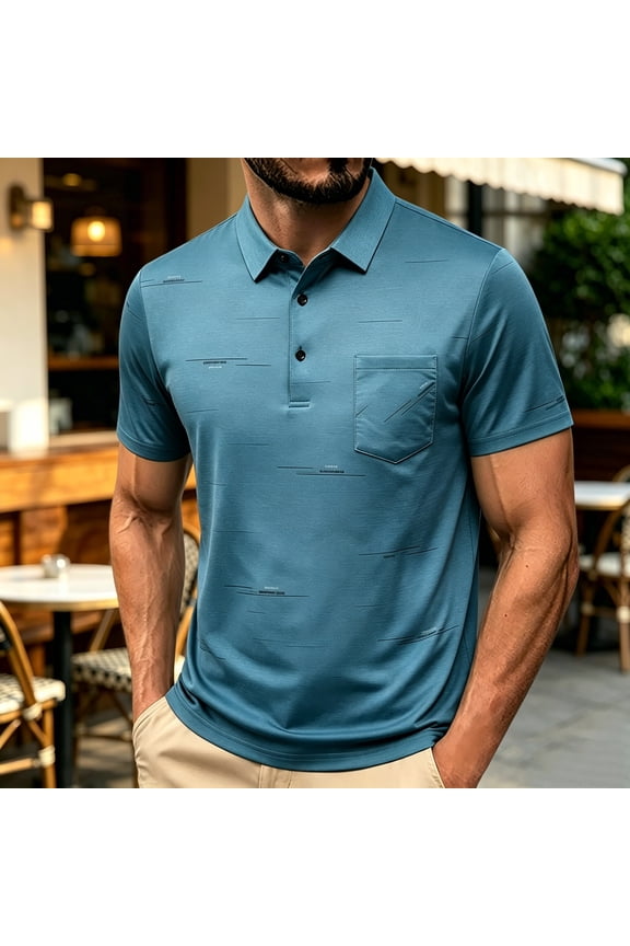 Men's Summer Ice Silk Short-Sleeve Base Layer Shirt