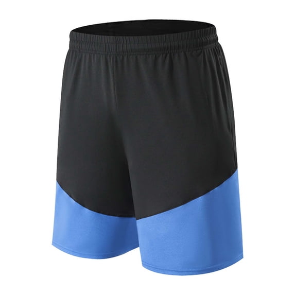 Men's Summer Leisure Basketball Elasticity Color Blocking Train Motion Shorts Soft Leggings For Men