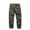 thumbnail image 1 of Men's Summer Lightweight Camouflage Outdoor Pants with Loose Fit, Multi-Pocket Design for Hiking, Mountaineering, and Casual Adventures (Breathable & Quick-Dry),Army Green L, 1 of 4