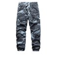 thumbnail image 1 of Men's Summer Lightweight Camouflage Outdoor Pants with Loose Fit, Multi-Pocket Design for Hiking, Mountaineering, and Casual Adventures (Breathable & Quick-Dry),Gray 2XL, 1 of 4