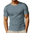 thumbnail image 1 of Men's Summer Lightweight Mesh Short Sleeve T-Shirt Breathable Athletic Sports Tee for Outdoor Running Gym Workout Casual Wear Men's Loose Fit Casual Fashion Shirt, 1 of 4