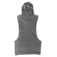 thumbnail image 1 of Men's Summer Lightweight Sleeveless Fitness Hoodie Athletic Gym Tank Top, Breathable Fabric, Adjustable Hood, Stylish Design for Gym & Outdoor Activities, 1 of 2