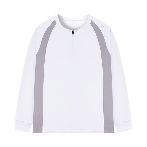 Men's Summer Long Sleeve Half Zipper Training T Shirt Breathable Activewear Comfortable Workout Tee for Gym Running Sports Men's Loose Fit Casual Fashion Shirt