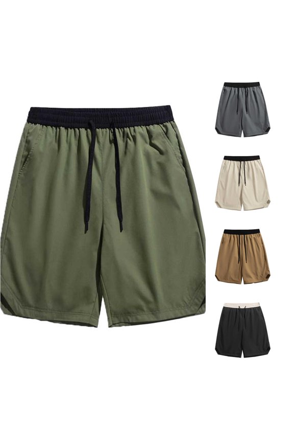 Men's Summer Loose Fitting Casual Sports Five Piece Silk Shorts for Education Men Running Shorts Shorts Mens Short Set Casual Tie Men Shorts Loose Fit Tall Athletic Shorts Guys Shorts Mens