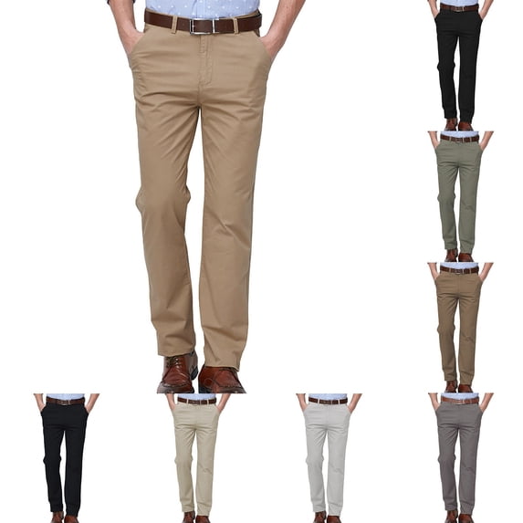 Men's Summer Loose Straight Cotton Casual Pants Breathable Comfort
