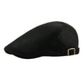 thumbnail image 1 of Men's Summer Mesh Newsboy Beret Cap Lightweight Ivy Flat UV Shade Sun Hat by Yigetop Black One Size, 1 of 4