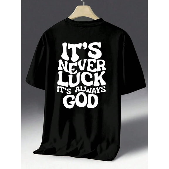 Men's Summer Monogram Print Short Sleeve T-Shirt