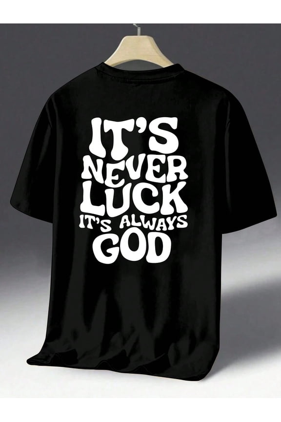 Men's Summer Monogram Print Short Sleeve T-Shirt