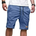 thumbnail image 1 of Men's Summer New Casual Slim Fit Cargo Shorts Stretchy Beach Shorts, 1 of 5