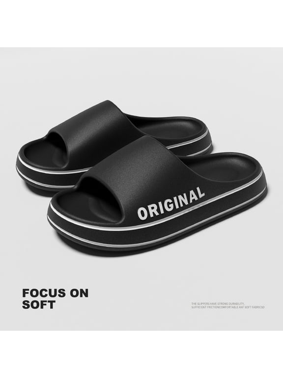 Men's Summer One Band Slides Anti Slip Thick Sole Molded Slippers Simple Casual Design Comfort Indoor Outdoor Daily Easy Wear Sandals