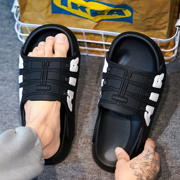 Men's Summer Outdoor Fashion Memory Foam Slippers - Ultra Soft & Comfortable with Non-Slip Sole