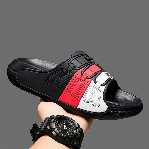 Men's Summer Outdoor Fashion Open-toe Memory Fashion Foam Slippers - Ultra Soft & Comfortable with Non-Slip Sole