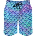 thumbnail image 1 of Men's Summer Quick Dry Swim Trunks Mermaid Beach Board Shorts Bathing Suits, 1 of 6