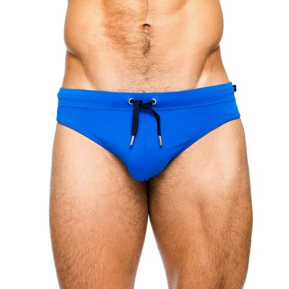 Men's Summer Quick Dry Swim Trunks - Solid Color, Zipper Pocket, Nylon-Spandex Blend, Regular Fit for Beach/Sport