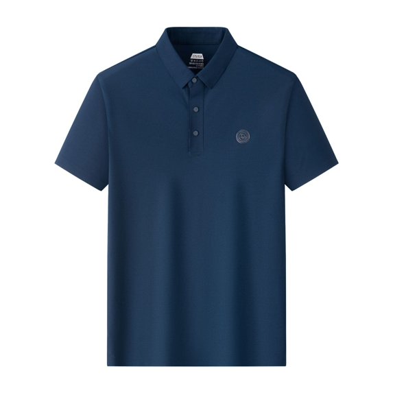 Men's Summer Seamless Thin Polo Collar Short Sleeve Casual Polo Shirt
