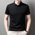 thumbnail image 1 of Men's Summer Shirts Short Sleeve Polo Shirt Cool Shirt, 1 of 7