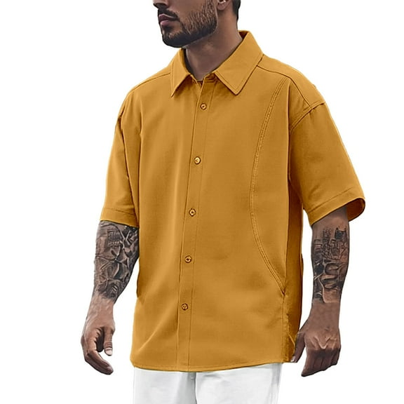 Men's Summer Short Sleeve Shirt Casual Comfortable Breathable Lightweight Fashion Slim Fit Wear Men's Oversized Tshirts Workout T-Shirt