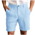 thumbnail image 1 of Men's Summer Shorts Casual Plus Size Line Short With Drawstring, 1 of 8