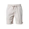 thumbnail image 1 of Men's Summer Solid Color Casual Fashion Cotton And Linen Shorts Basic Business Beach Pants, 1 of 4