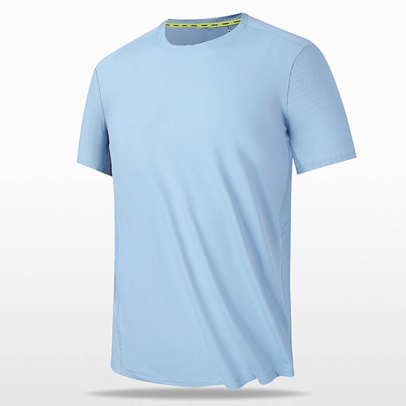 Men's Summer Solid Color Casual Loose Short Sleeved Round Neck T-shirt