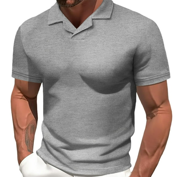 Men's Summer Solid Color Crewneck Casual T Shirt, Fashionable and Comfortable, Suitable for Multiple Occasions, Made of Polyester, Different Sizes Offered