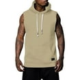 thumbnail image 1 of Men's Summer Sports T-Shirts Athletic Sleeveless Hooded Tees for Enhanced Breathability and Comfort in Active, 1 of 6