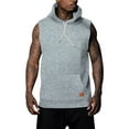 thumbnail image 1 of Men's Summer Sports T-Shirts Athletic Sleeveless Hooded Tees for Enhanced Breathability and Comfort in Active, 1 of 6