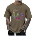 thumbnail image 1 of Men's Summer Street Short Sleeved Round Neck Short Sleeved T Shirt Hop Surfing Doodle Western T Shirts for Men Nation T Shirts for Men Shirt Men Cold Gear Fall Tees for Men Men Tee Large Shirt T Shirt, 1 of 5
