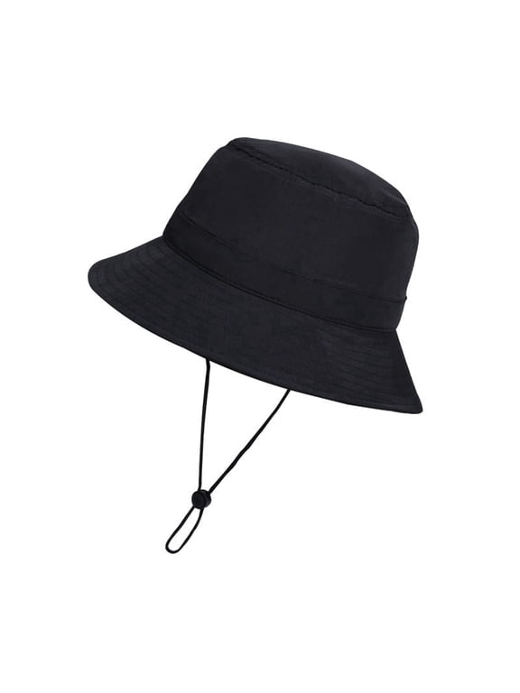Men’s Summer Sunscreen Fisherman Hat, Outdoor Hiking Fishing Sun Basin Hat, Breathable Ponytail Design Sun Hat