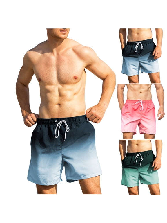 Men's Summer Swim Trunks Dry Fast Boardshorts, Quick Dry Lightweight Stretchy, Surfing Beach Vacation Swimming Pool Sport Performance | Zenithor,Khaki XL