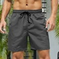 thumbnail image 1 of Men's Summer Swim Trunks Dry Surf Boardshorts Bathing Suit With Mesh Lining Beach Shorts Vmvidoty Gym Shorts Men Dark Gray M, 1 of 1