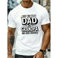 thumbnail image 1 of Men's Summer T-shirt, Dad Grandpa Graphic Print Short Sleeve T-shirt, Daily Life Fashion Casual Top, Big and TallSizes, 1 of 4