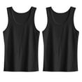 thumbnail image 1 of Men's Summer Tank Top Sleeveless Shirt - Casual Round Neck Loose Fit for Comfort and Style in Warm Weather Mens T-Shirts Black 6 Pack Sleeve Less Xl Printed, 1 of 5