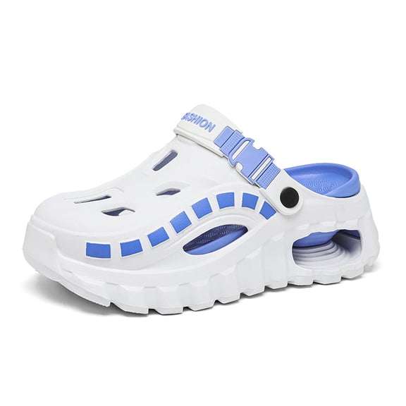 Men's Summer Thick-Sole Non-Slip Quick-Drying Clogs - Waterproof Slide Slippers with Comfortable Arch Support, Durable Outdoor Design