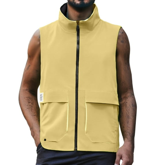 Men's Summer Thin Casual Double Vest Breathable Athletic Sleeveless Shirt Lightweight Comfortable Workout Tank Top Mens Basic Tee Shirts Summer Vintage T Shirts