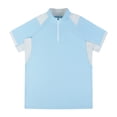 thumbnail image 1 of Men’s Summer Tops,Men’s Short Sleeve Solid Color Stand Collar Zip Placket Shirts Smooth Stretchy Classic Blouses., 1 of 8