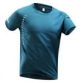 thumbnail image 1 of Men's Summer Trendy Ice Silk Short Sleeve T-Shirt Loose, Quick Drying, Versatile for Casual & Exercise, Multiple Sizes, 1 of 2